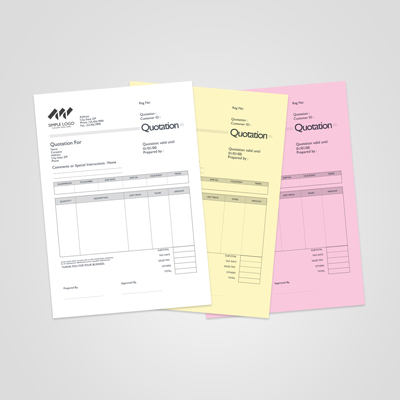 NCR Forms/Invoices/Logs